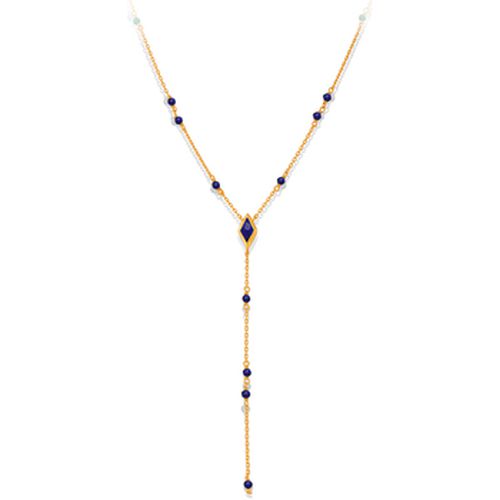 Collier Collier En Argent Cravate Pierre Naturelle Lapis - Orusbijoux - Modalova