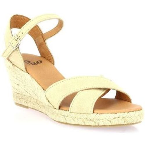 Espadrilles Espadrille cuir velours - Pao - Modalova