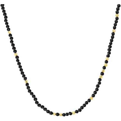 Collier Collier Argent Simple Perles Spinelle Noire - Orusbijoux - Modalova