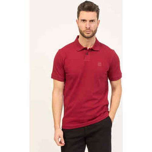 T-shirt Polo coupe slim en coton stretch avec logo - BOSS - Modalova