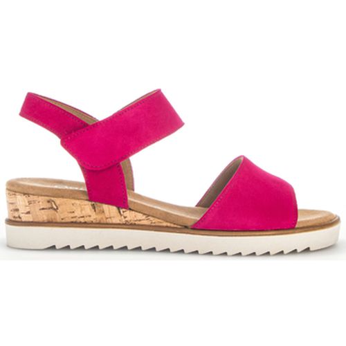Sandales Sandales en cuir velours à talon compensé - Gabor - Modalova