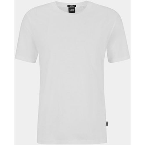 T-shirt - T-shirt coupe slim à col rond en coton - BOSS - Modalova