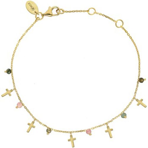 Bracelets Bracelet Argent Motif Croix Et Pierres - Orusbijoux - Modalova