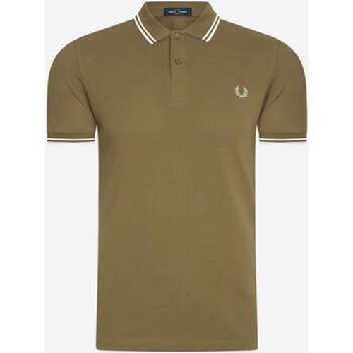 T-shirt Chemise à double bout - shaded stone snow white ecru - Fred Perry - Modalova