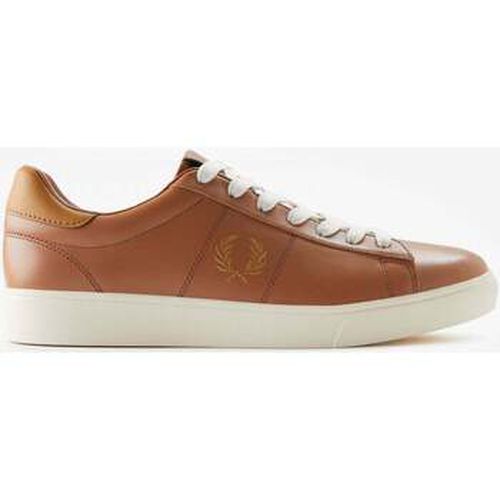 Baskets Cuir Spencer - fauve foncé caramel foncé - Fred Perry - Modalova