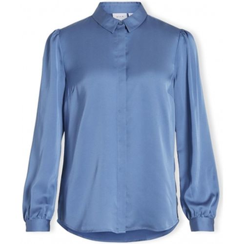 Blouses Noos Shirt Ellette Satin - Coronet Blue - Vila - Modalova
