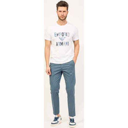 T-shirt T-shirt à col rond avec logo imprimé - Emporio Armani - Modalova