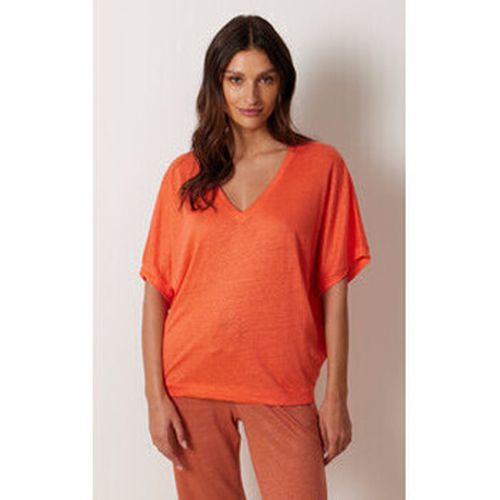 T-shirt Top lin Sophia corail-047273 - Notshy - Modalova