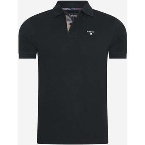 T-shirt tartan pique polo - black - Barbour - Modalova