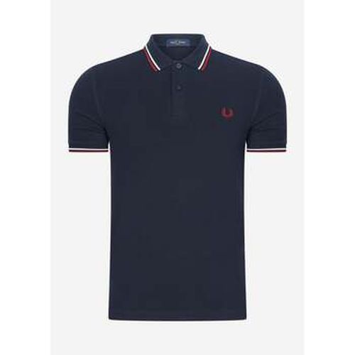 T-shirt Chemise à double bouts - navy snow white burnt red - Fred Perry - Modalova