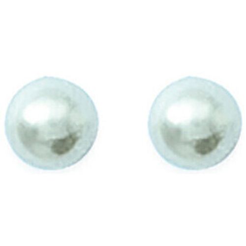 Boucles oreilles Boucles d'oreilles perles blanches 5mm - Brillaxis - Modalova