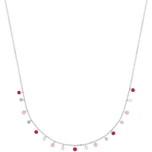 Collier Collier argent pampilles roses - Brillaxis - Modalova