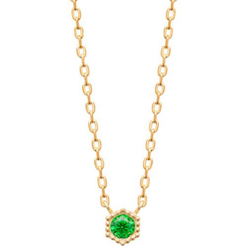 Collier Collier solitaire vert plaqué or - Brillaxis - Modalova