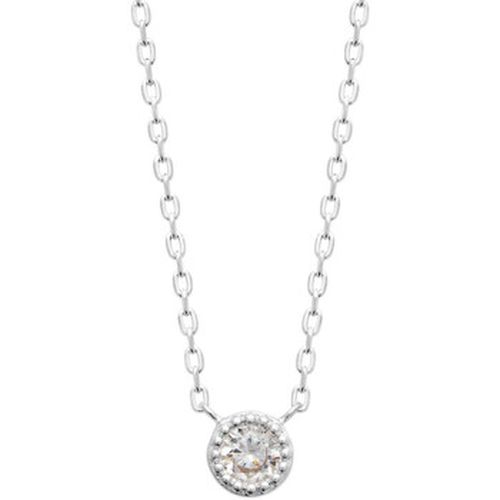 Collier Collier solitaire serti clos argent - Brillaxis - Modalova