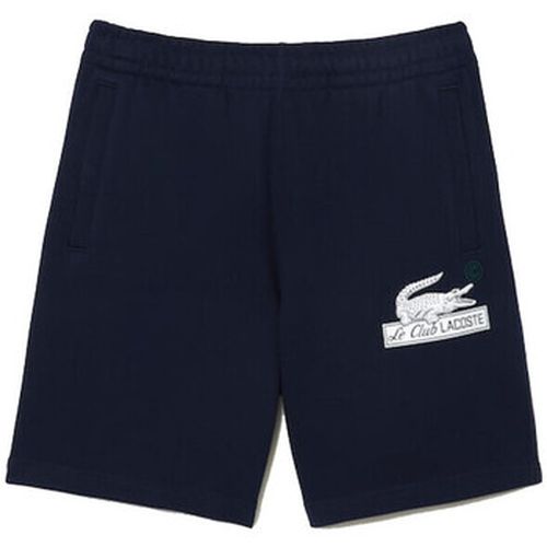 Short SHORT EN MOLLETON DE COTON MARINE - Lacoste - Modalova