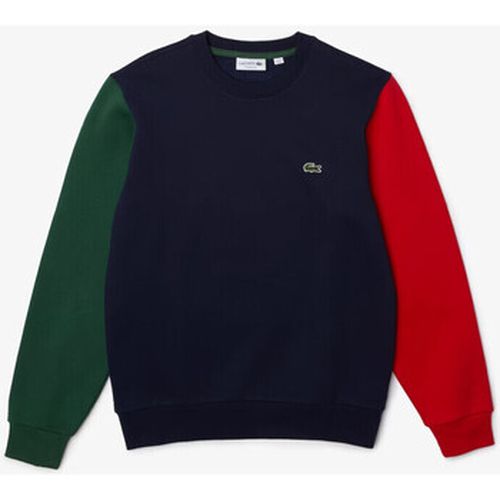Sweat-shirt Sweatshirt à col rond en molleton de coton color-block - Lacoste - Modalova