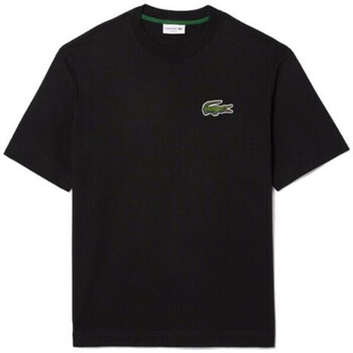 T-shirt T-SHIRT UNISEXE LOOSE FIT AVEC GRAND CROCODILE COTON ÉPAIS N - Lacoste - Modalova