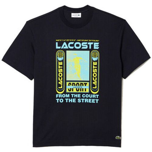 T-shirt T-SHIRT RELAXED FIT A IMPRIMÉ RENÉ MARINE - Lacoste - Modalova