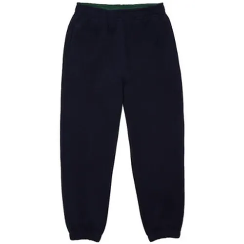 Pantalon PANTALON DE JOGGING EN COTON MÉLANGÉ UNI MARIN - Lacoste - Modalova