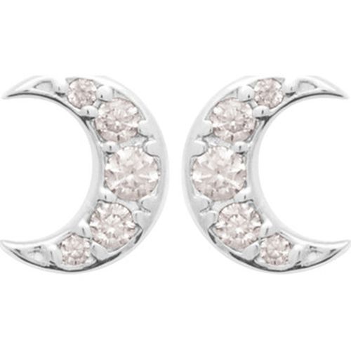 Boucles oreilles Boucles d'oreilles puces lune argent - Brillaxis - Modalova