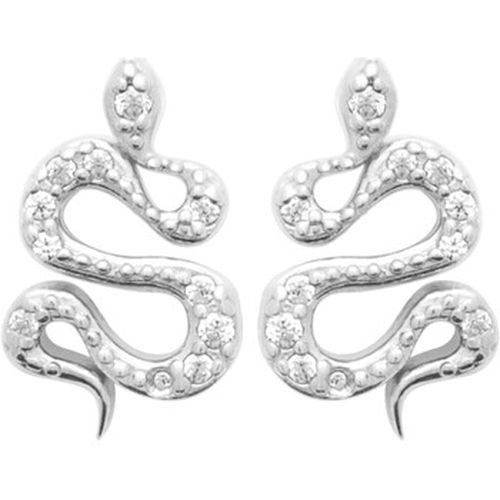 Boucles oreilles Boucles d'oreilles puces serpent argent - Brillaxis - Modalova