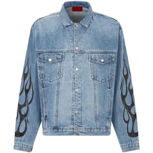 Blouson Veste en jean avec flammes - Vision Of Super - Modalova