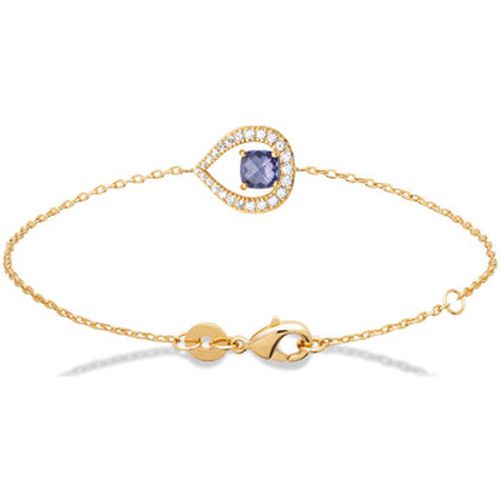 Bracelets Bracelet plaqué or goutte bleue - Brillaxis - Modalova