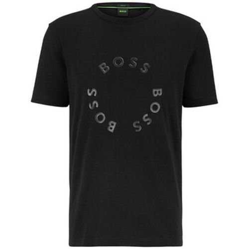 T-shirt T-SHIRT TEE 4 AVEC LOGOS IMPRIMÉS CIRCULAIRES - BOSS - Modalova