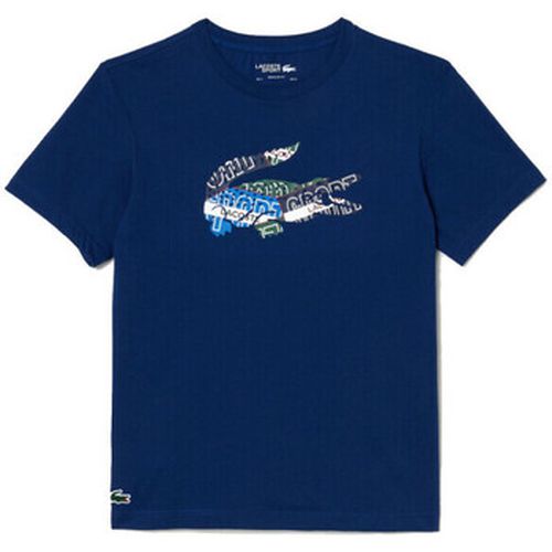 T-shirt T-SHIRT SPORT EN JERSEY DE COTON MARINE A IMPRI - Lacoste - Modalova