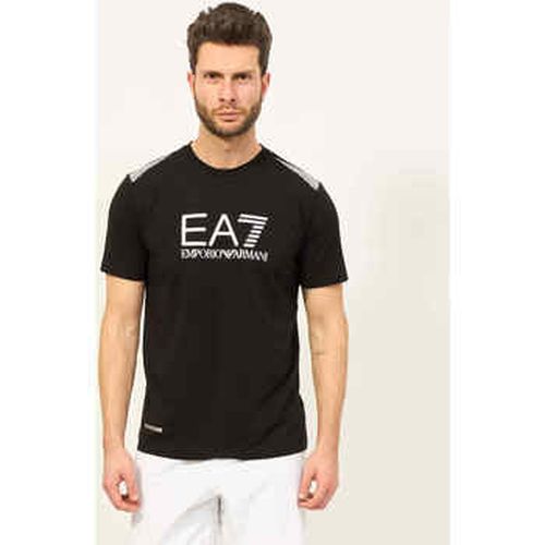 T-shirt T-shirt à col rond 7 Lines en tissu recyclé - Emporio Armani EA7 - Modalova