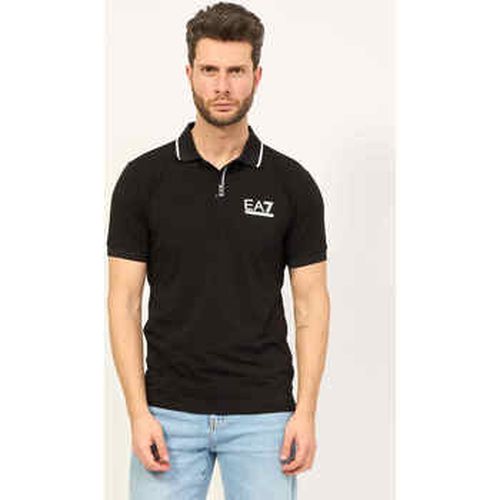 T-shirt Polo avec fermeture boutonnée et logo - Emporio Armani EA7 - Modalova