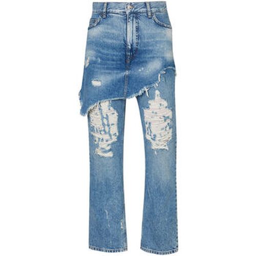 Jeans Jean droit effet destroyed - Liu Jo - Modalova