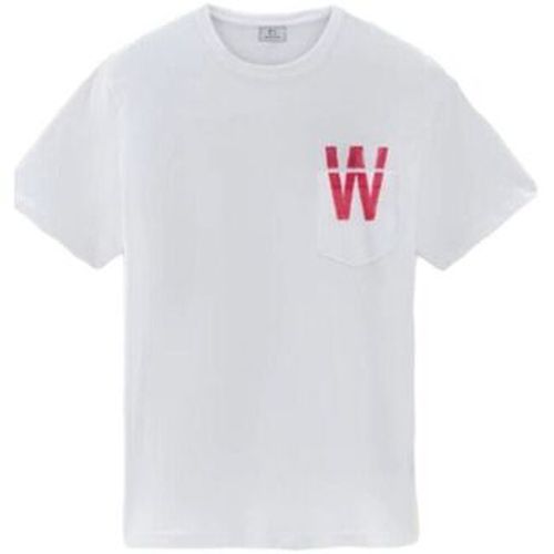 T-shirt T-shirt Flag Bright White - Woolrich - Modalova