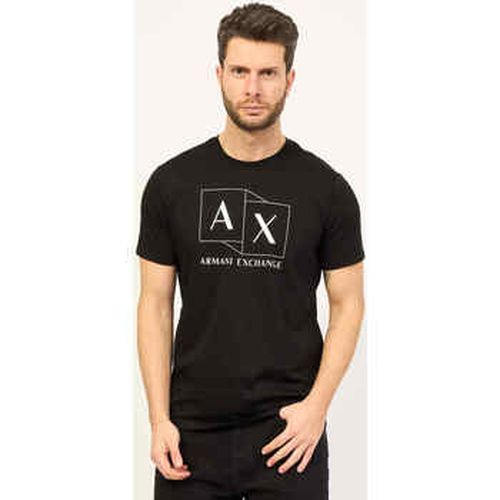 T-shirt T-shirt slim fit en coton avec logo imprimé - EAX - Modalova