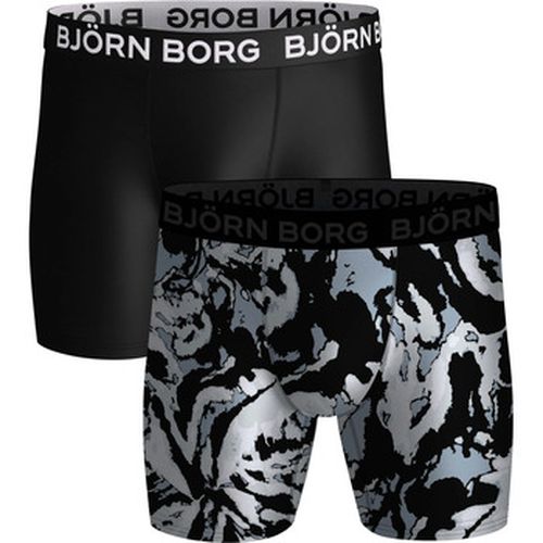 Caleçons Boxers 2 Pack Black/Print - Björn Borg - Modalova