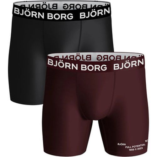Caleçons Performance Boxer-shorts Lot de 2 Noir Bordeaux - Björn Borg - Modalova