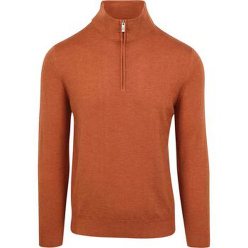 Sweat-shirt R2 Half Zip Pull Laine Merino Brique - R2 Amsterdam - Modalova