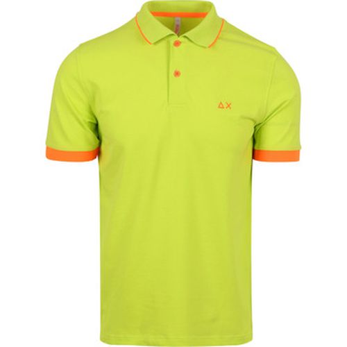 T-shirt Polo Petites Rayures Neon - Sun68 - Modalova