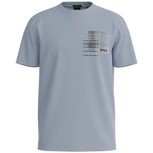 T-shirt T-SHIRT REGULAR FIT EN COTON MÉLANGÉ AVEC MOTIF AR - BOSS - Modalova