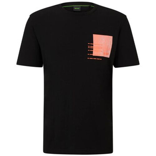 T-shirt T-SHIRT REGULAR FIT EN COTON MÉLANGÉ AVEC MOTIF ARTISTI - BOSS - Modalova