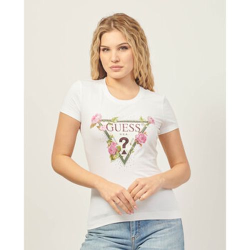 T-shirt T-shirt stretch avec logo floral - Guess - Modalova