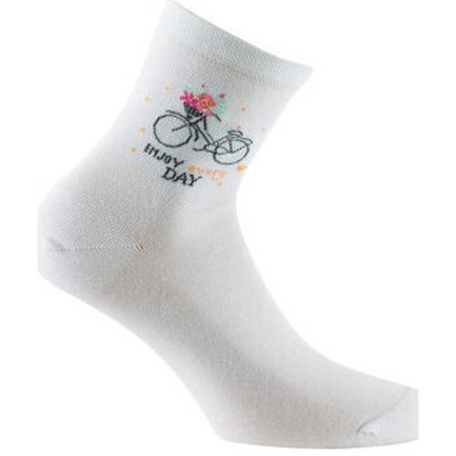 Chaussettes Socquettes en coton motif vélo MADE IN FRANCE - Kindy - Modalova