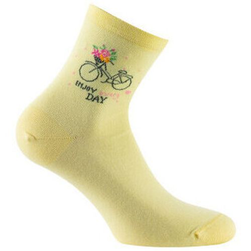 Chaussettes Socquettes en coton motif vélo MADE IN FRANCE - Kindy - Modalova