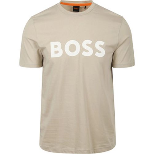 T-shirt BOSS T-shirt Pensée Beige - BOSS - Modalova