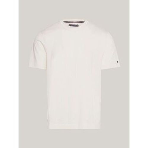 T-shirt MW0MW31526 MERCERIZED TEE-YBR WHITE - Tommy Hilfiger - Modalova