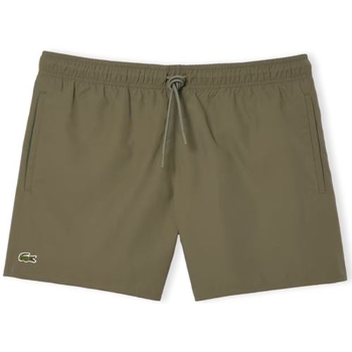 Short Quick Dry Swim Shorts - Kaki - Lacoste - Modalova