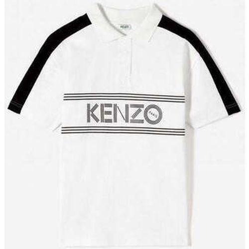 T-shirt Polo Logo Tourterelle blanc - Kenzo - Modalova