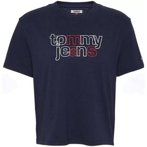 T-shirt HAUT marine TJW outline logo tee - Tommy Jeans - Modalova