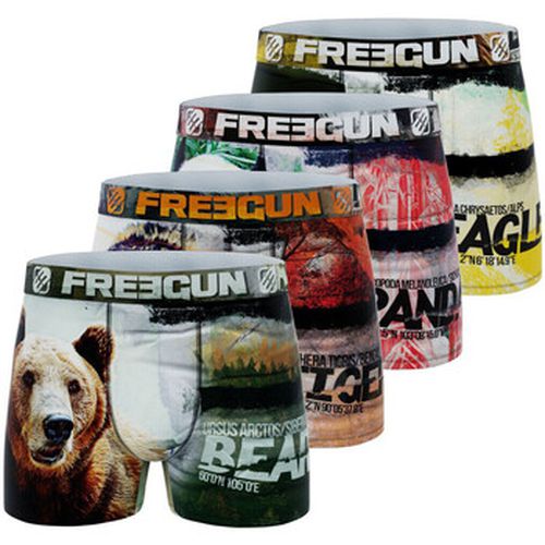Boxers Lot de 4 boxers polyester recyclé Savage Animals - Freegun - Modalova