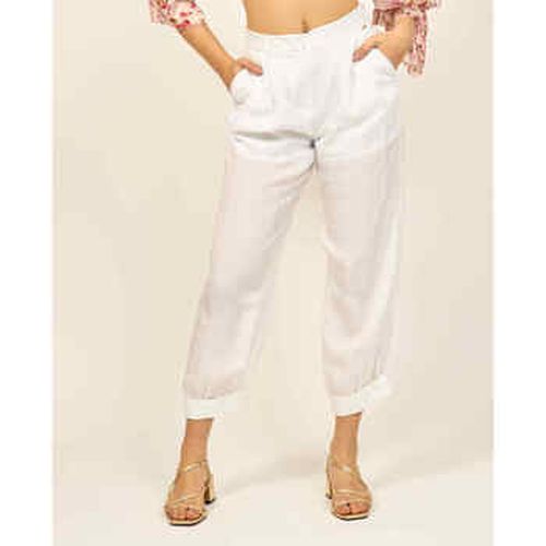 Pantalon pantalon large avec plis en satin - EAX - Modalova